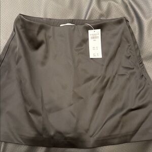 Abercrombie & Fitch Black Satin Mini Skirt